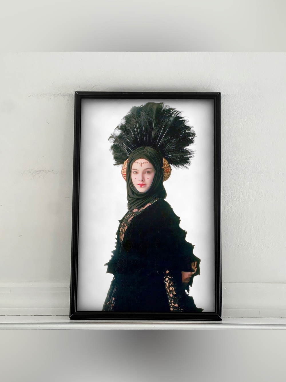 Natalie Portman Padme Amidala Black Dress STAR WARS Poster